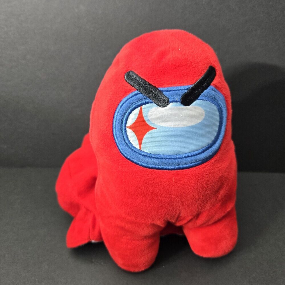 "Among Us" Red Shape Shifter Egg 7" Transforming Reversible Plush Crewmate 2023‎